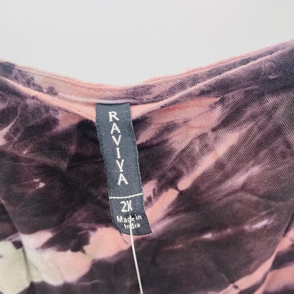 Raviya Womens Plus Size 2X Tie-Dye Off-The-Shoulder Maxi Dress Swim Cover-Up $58 - Picture 7 of 10